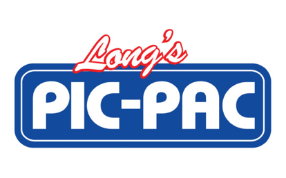 A theme logo of Long's Pic Pac
